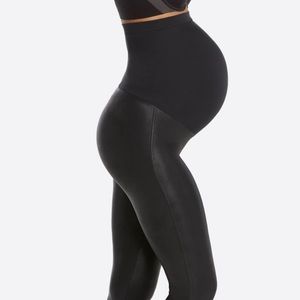 SPANX Maternity Faux Leather Leggings